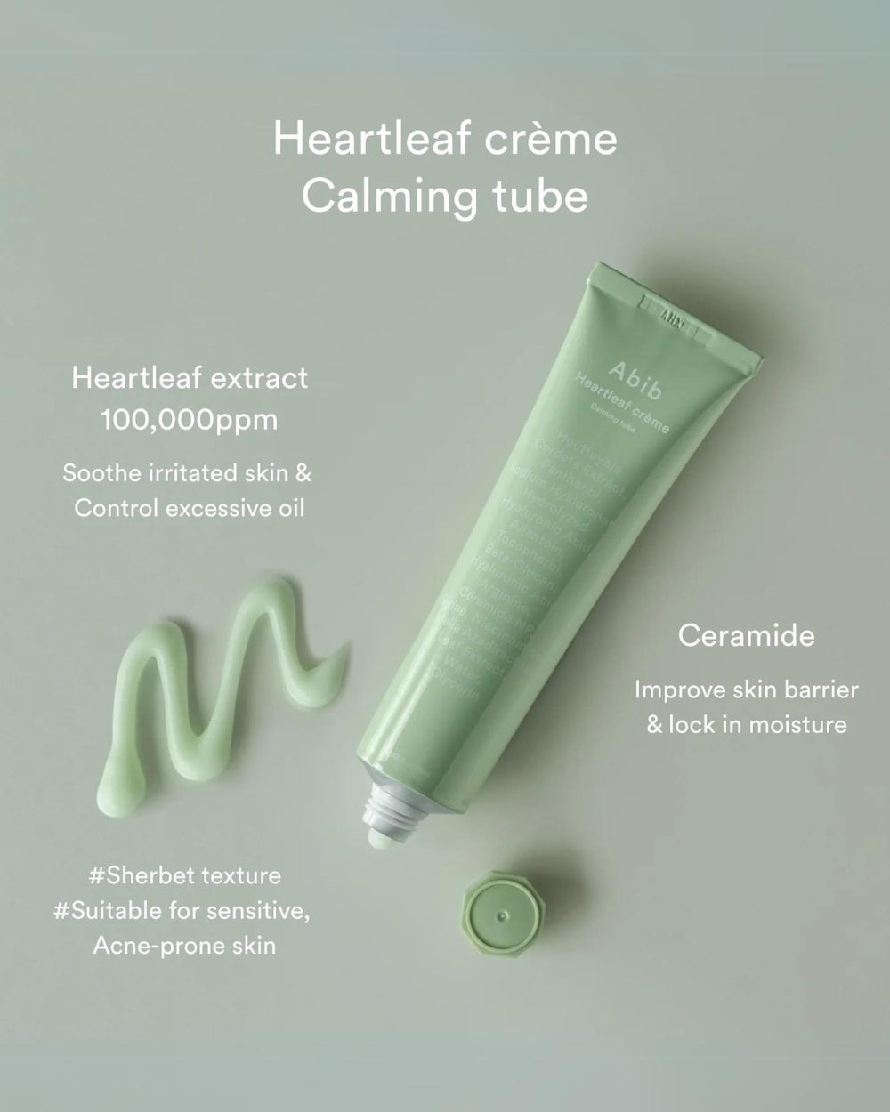 Abib - Heartleaf Crème Calming Tuve