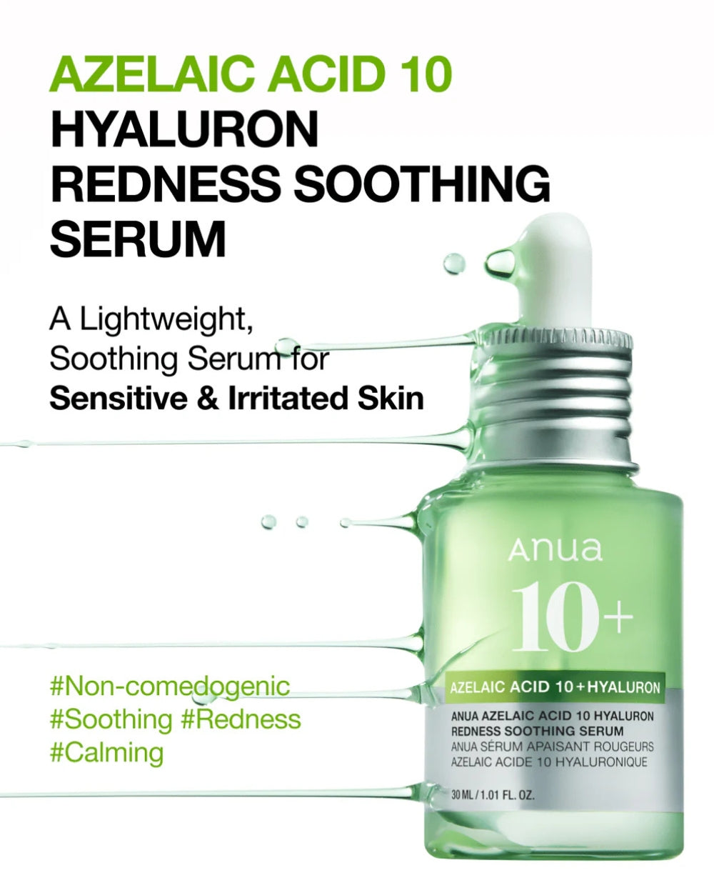 Anua - Azelaic Acid 10 Hyaluron Redness Soothing Serum