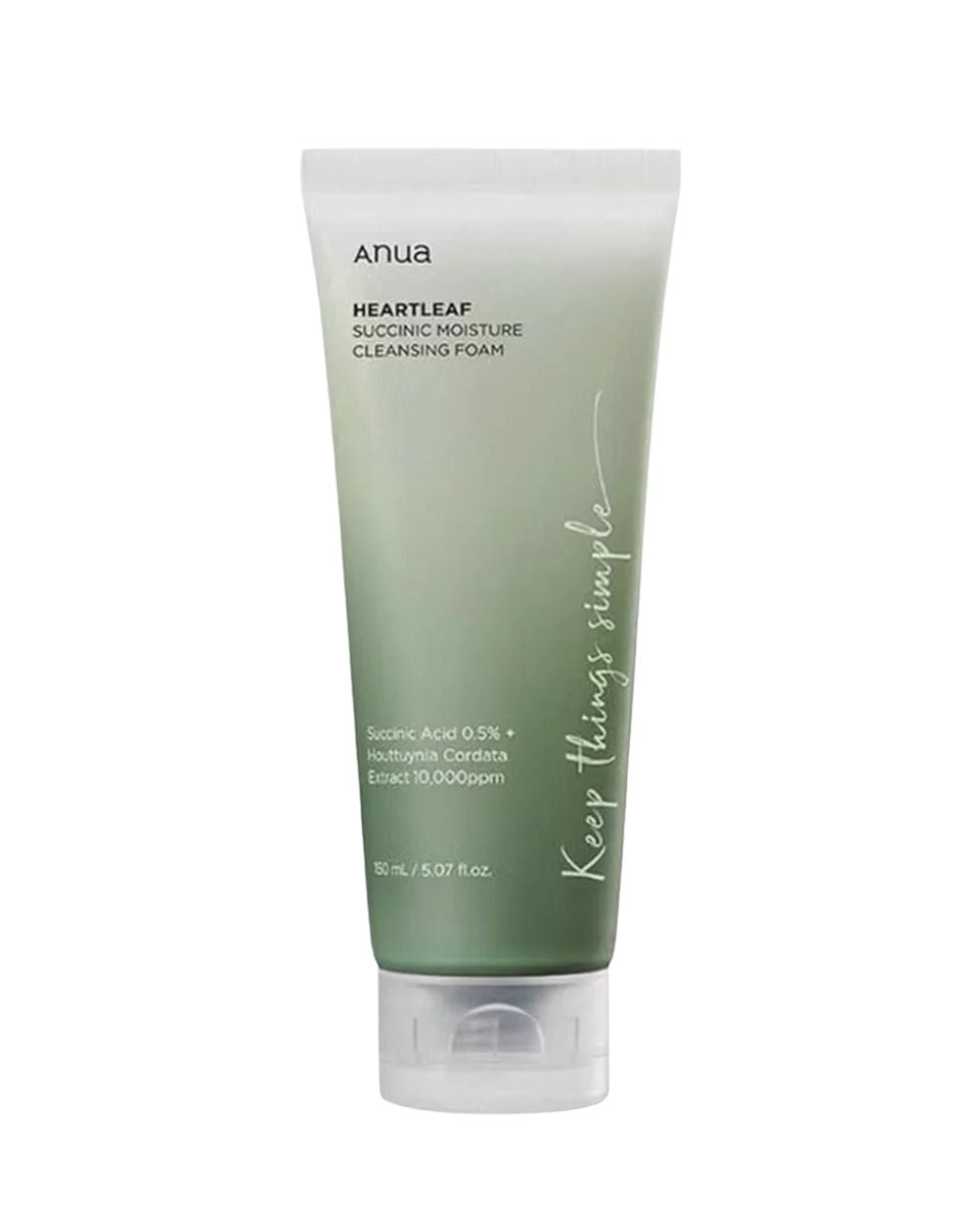Anua - Heartleaf Succinic Moisture Cleansing Foam