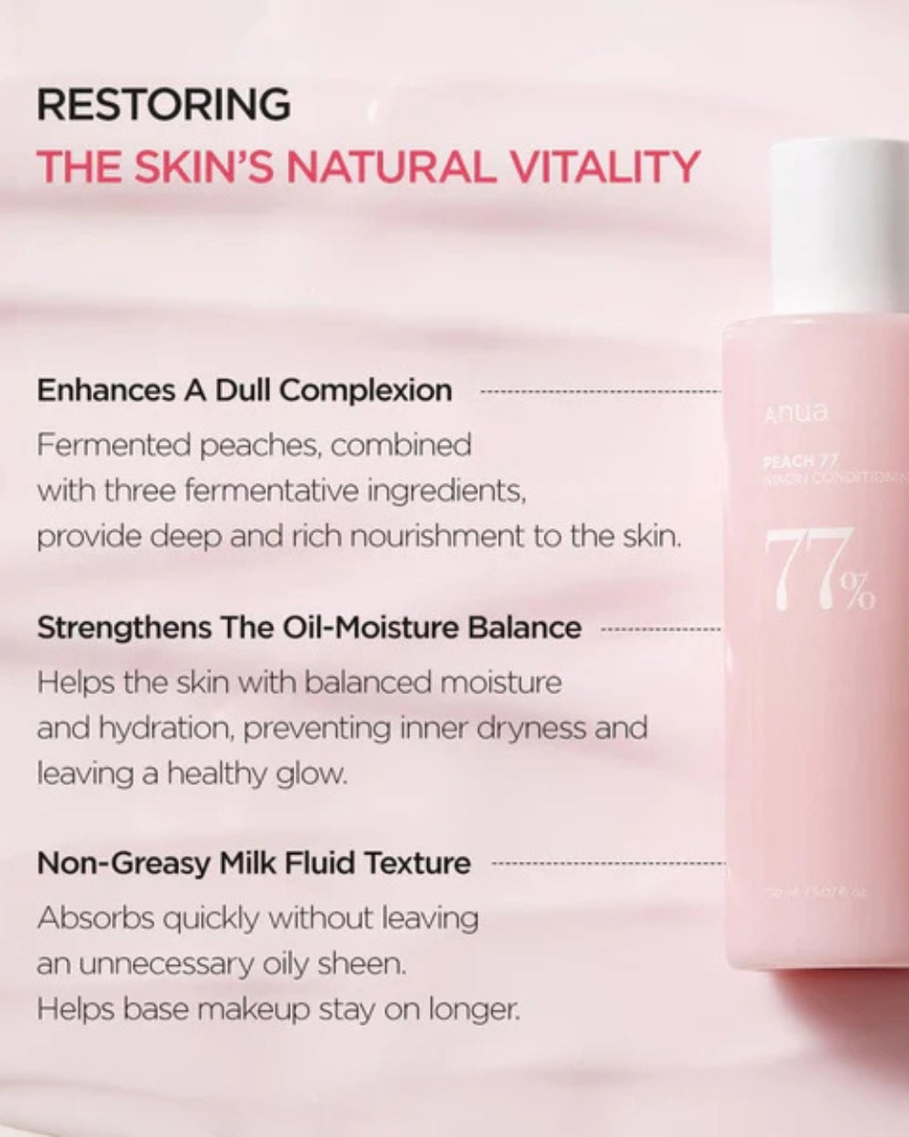 Anua - Peach 77 Niacin Conditioning Milk