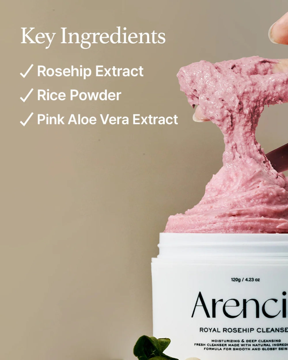 Arencia - Fresh Rosehip Mochi Cleanser