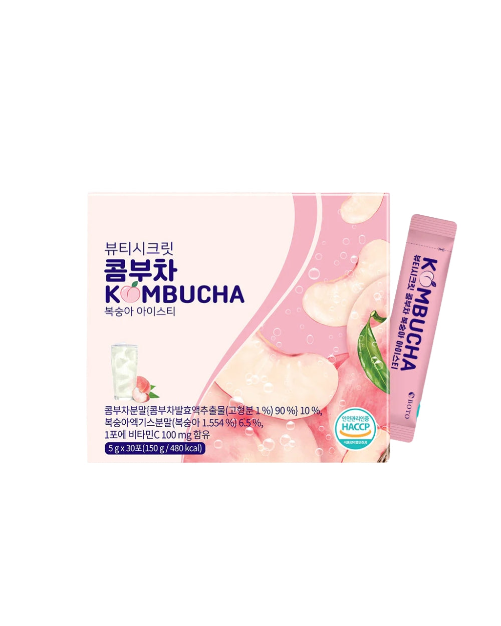 Boto - Beauty Secret Kombucha Peach Ice Tea