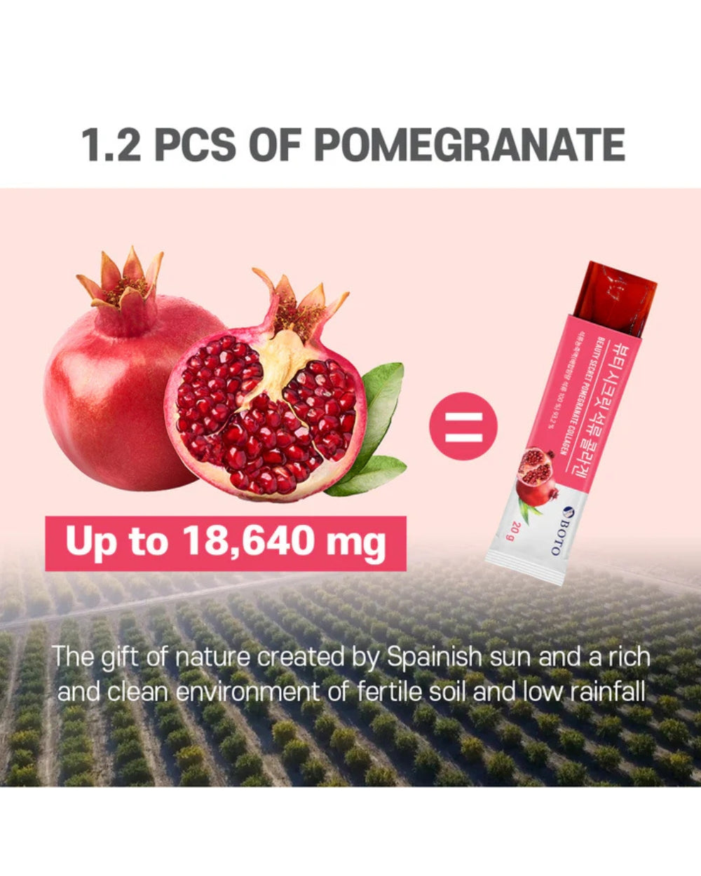 BOTO - Beauty Secret Pomegranate Collagen Jelly Stick