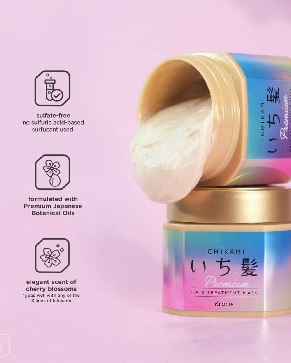 Kracie - Ichikami Premium Hair Treatment Mask