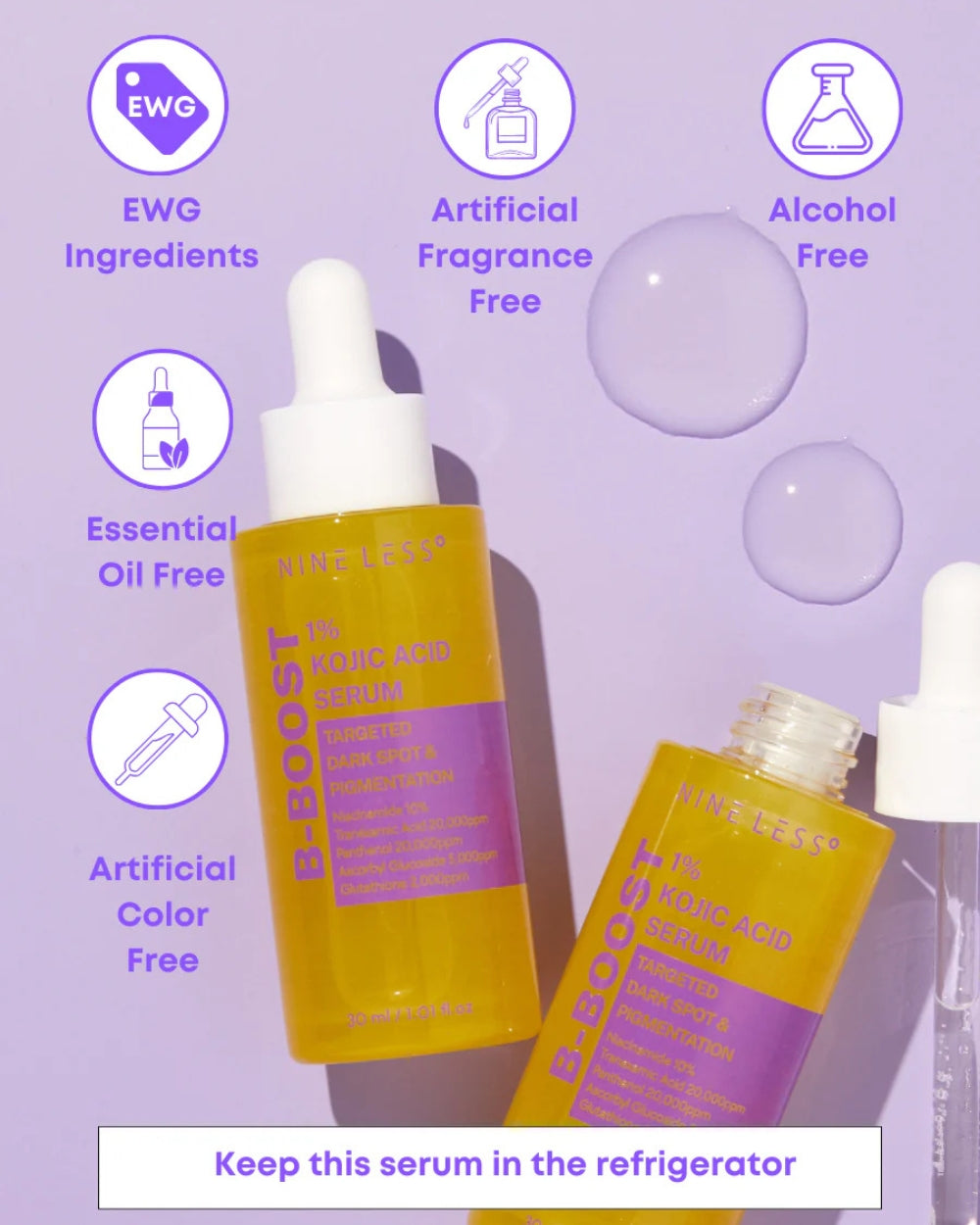 Nine Less - B-Boost 1% Kojic Acid Serum