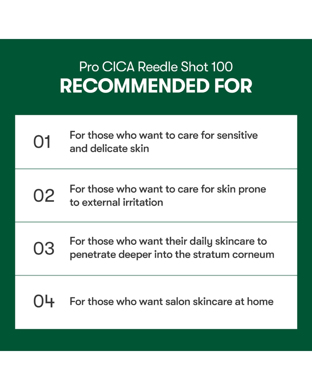 VT Cosmetics – Pro Cica Reedle Shot 100 Stick Pouch (10 x 2ml)