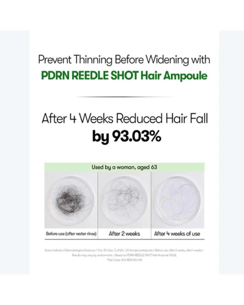 VT Cosmetics - PDRN Reedle Shot Hair Ampoule 100dL