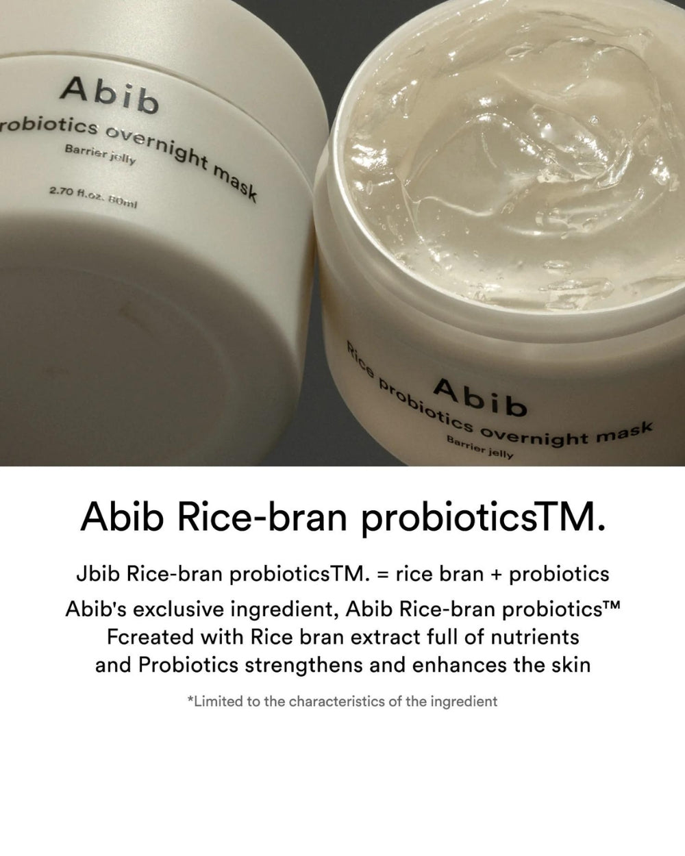 Abib - Rice Probiotics Overnight Barrier Jelly