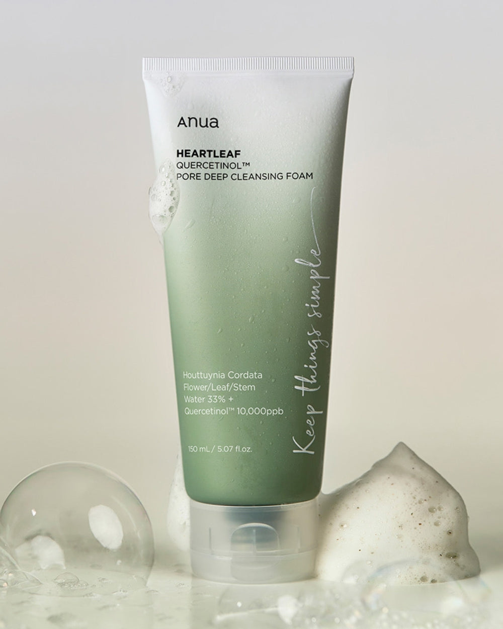 Anua - Heartleaf Quercetinol Pore Deep Cleansing Foam