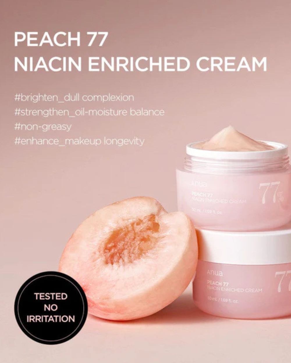 Anua - Peach 77% Niacin Enriched Cream