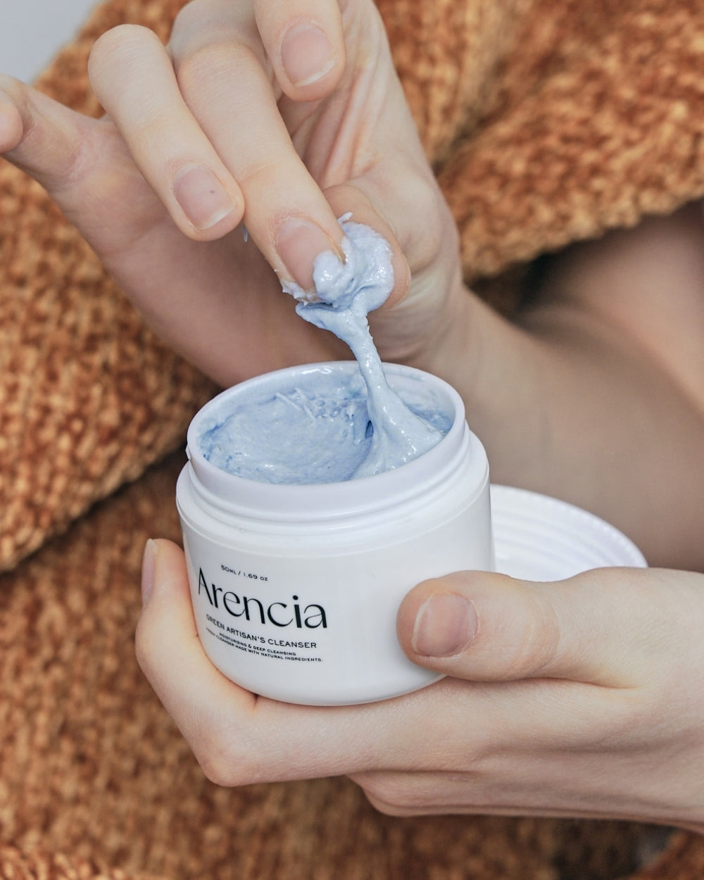 Arencia - Blue Hyssop Rice Mochi Cleanser