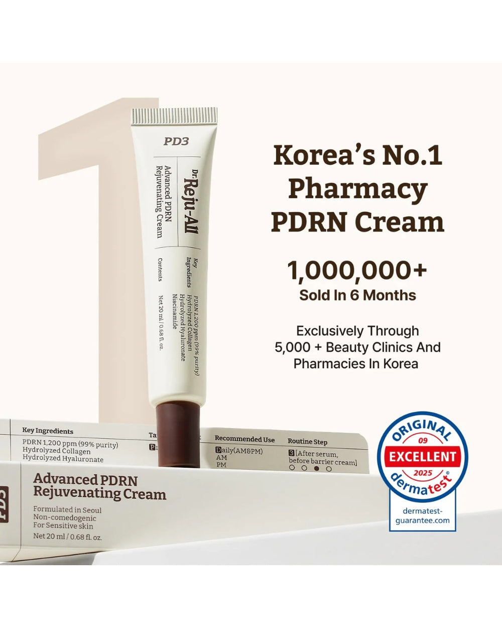 Dr. Reju-All Advanced PDRN Rejuvenating Cream 20 ml | Korean