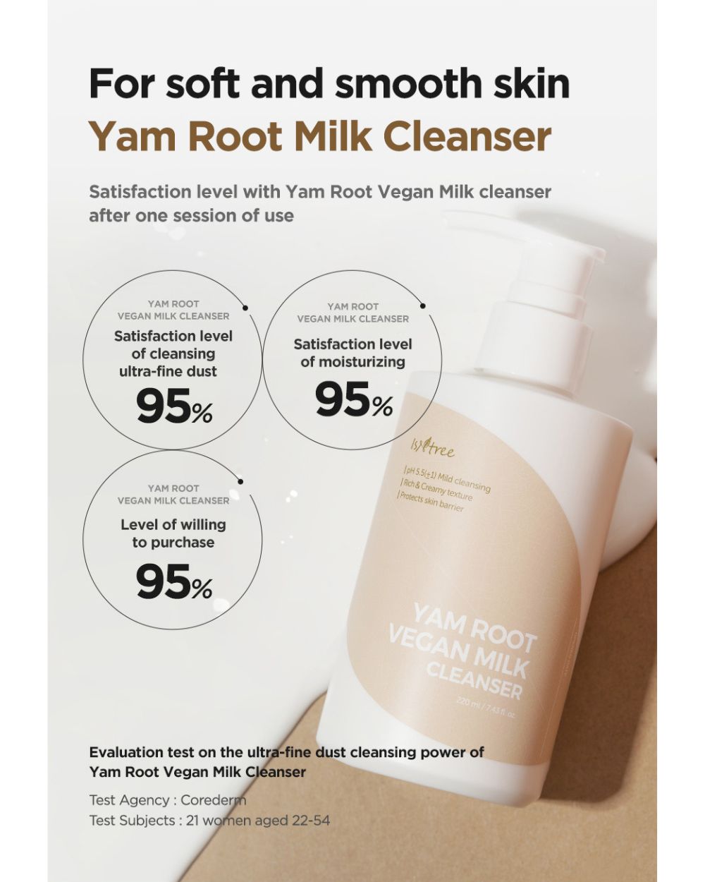 Isntree - Yam Root Vegan Milk Cleanser