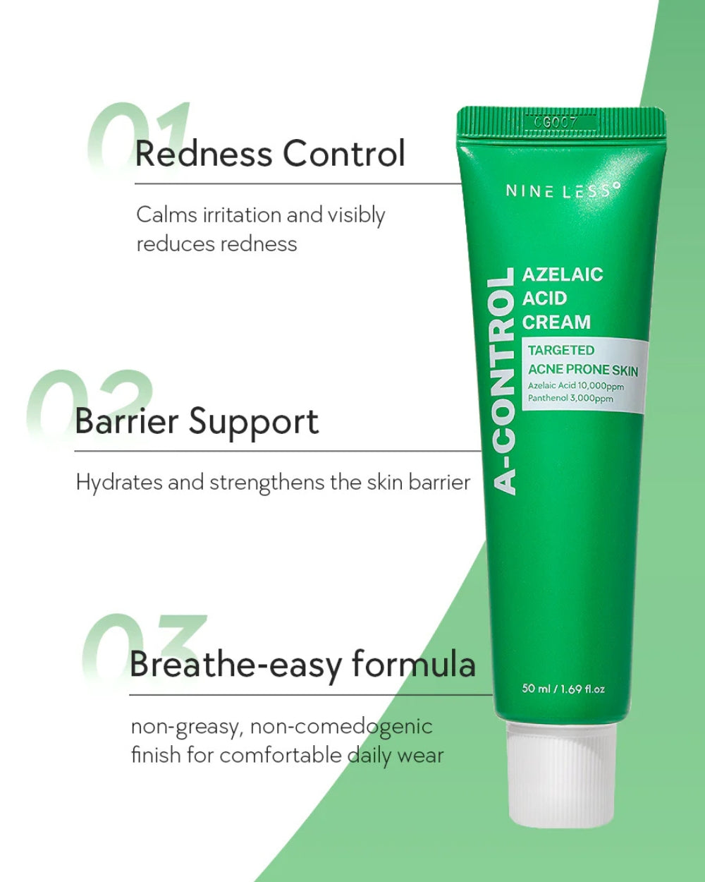 Nine Less - A Control Azelaic Acid Cream