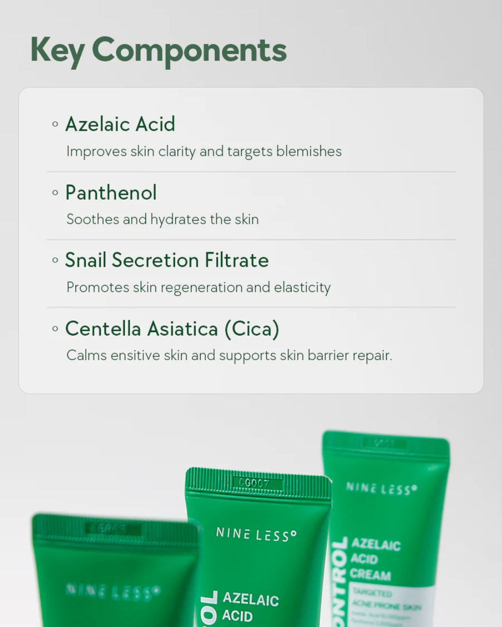 Nine Less - A Control Azelaic Acid Cream