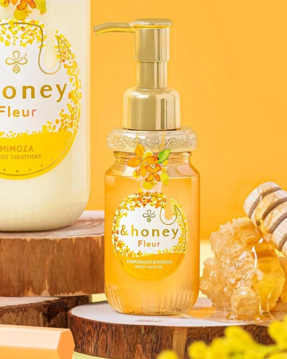&Honey - Fleur Kinmokusei & Mimosa Moist Hair Oil