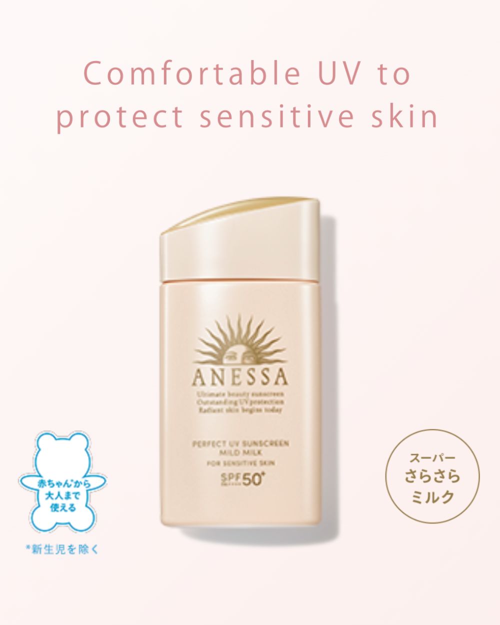 Anessa - Perfect UV Sunscreen Mild Milk SPF50+ PA++++