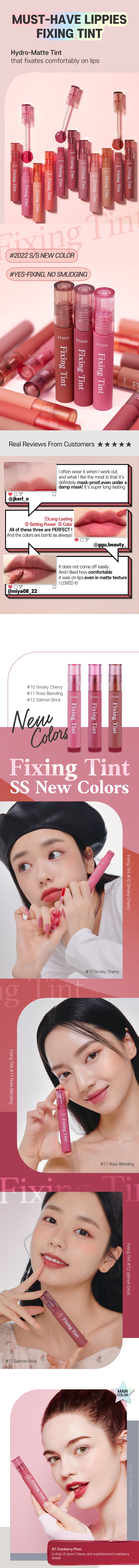 Etude House - Fixing Tint S/S Collection