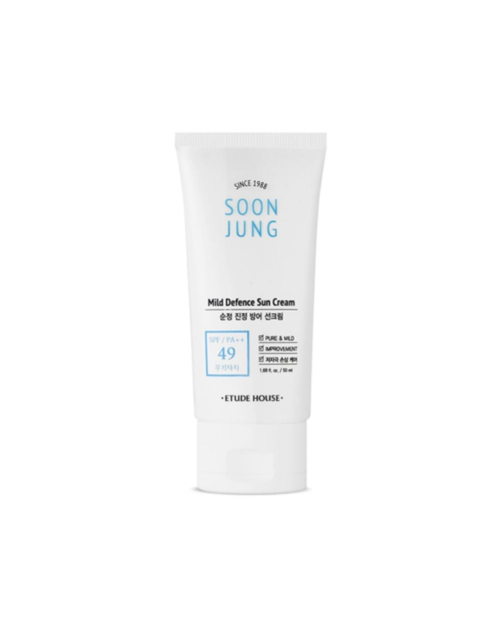 Etude House - Soon Jung Mild Defence Sun Cream SPF49 PA+++